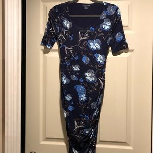 A Pea in the Pod Blue Floral Dress